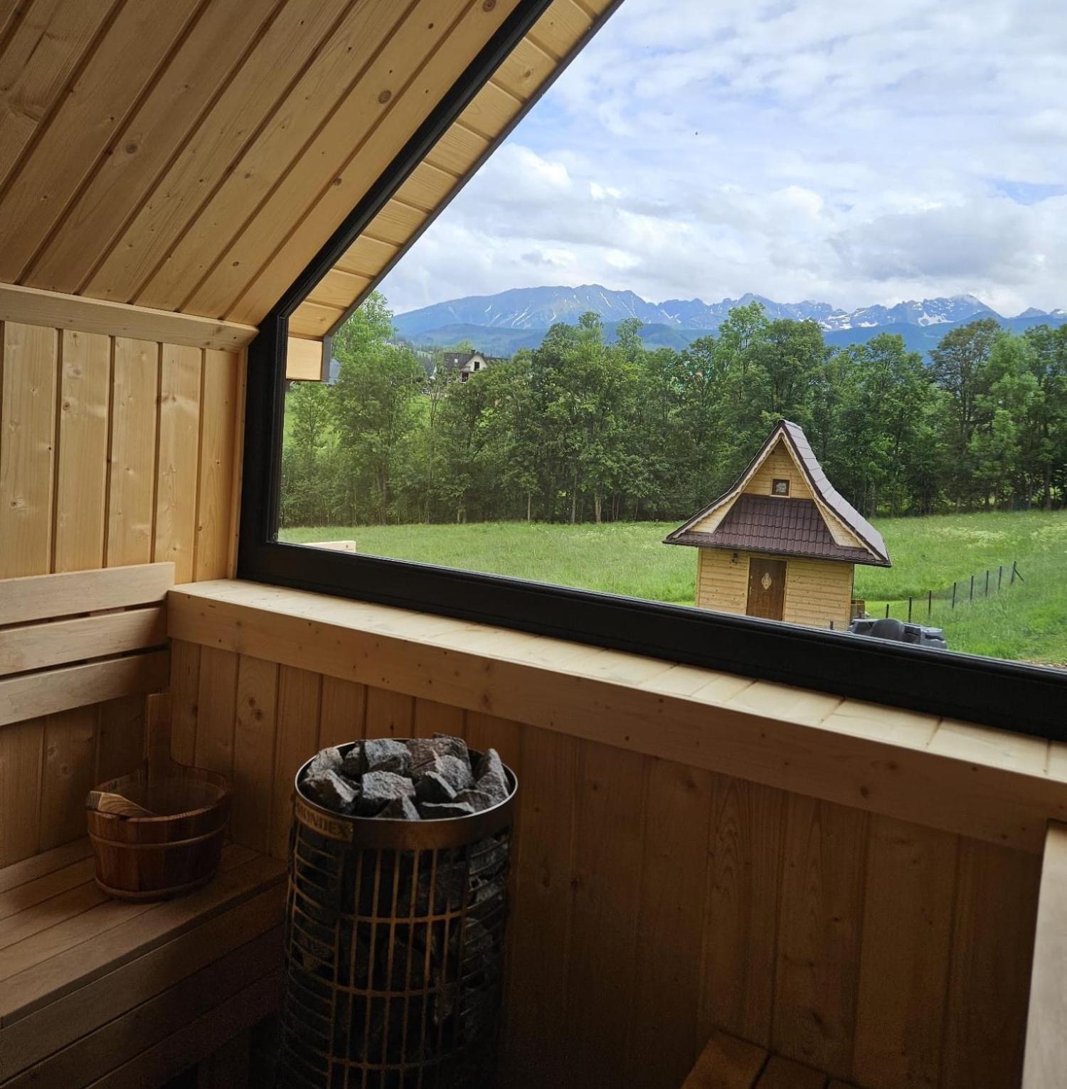 Goralska Chatka 2 Highland Cottage - Split Ac, Jacuzzi, Sauna, Private Parking, Mountains View, Garden, Zakopane Eksteriør bilde